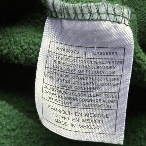 Vintage Nike Track Hoodie Embroidered Swoosh Pullover Green Sweatshirt XXL - Picture 8 of 10